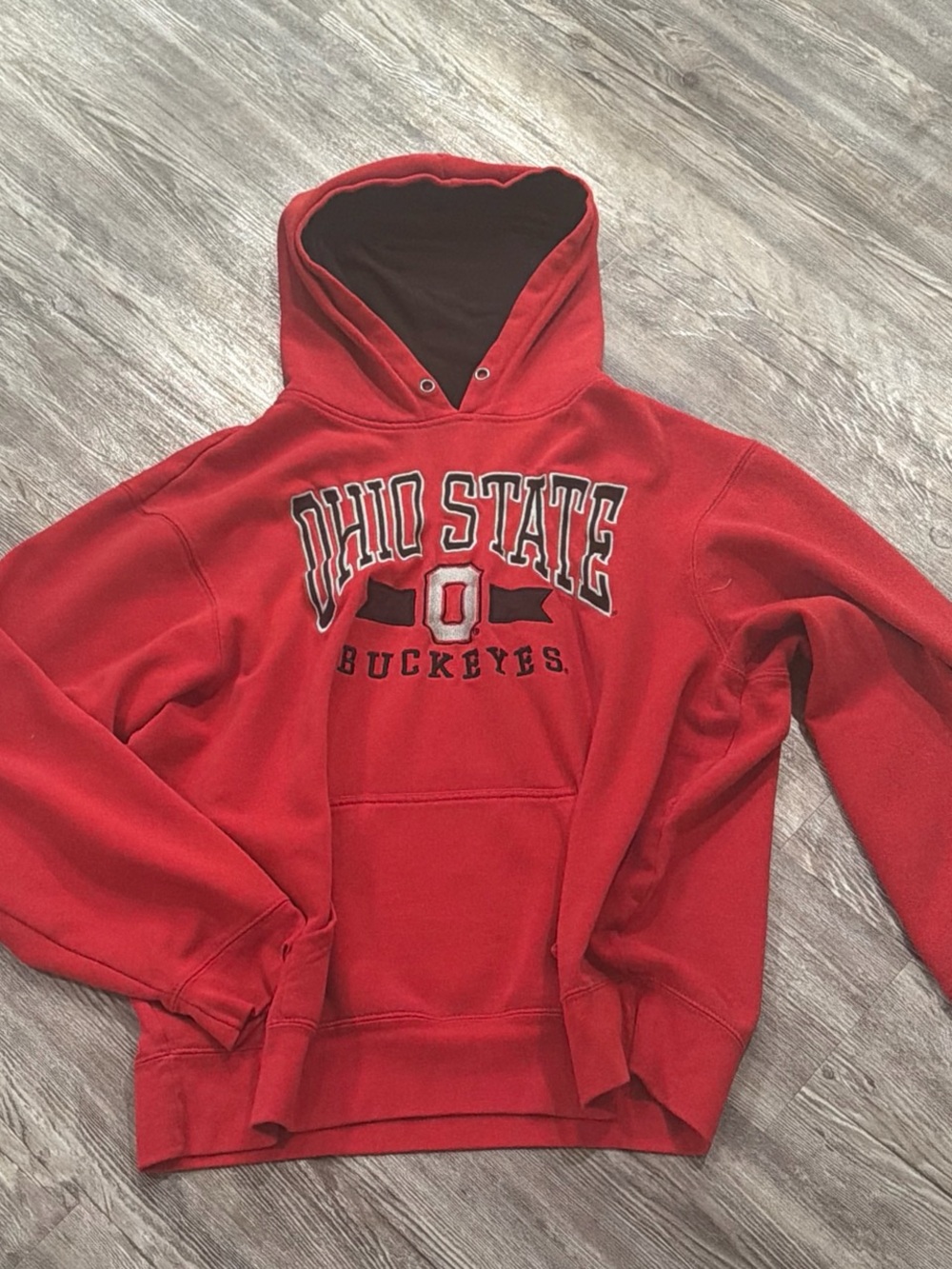 Ohio State Buckeyes Red Crewneck Hoodie - Collegiate Pullover